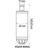 Midapo 12 Volt 1/4 Mini Dalgıç Pompa Mazot,Su Yada Süt Pompası thumbnail 3