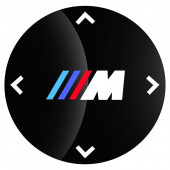 BMW M LOGOLU MULTIMEDYA DÜĞME ÜZERİ STICKER (48 MM) thumbnail 1