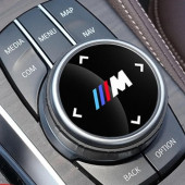 BMW M LOGOLU MULTIMEDYA DÜĞME ÜZERİ STICKER (48 MM) thumbnail 5
