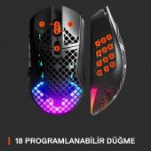 SteelSeries Aerox 9 Wireless Optik Oyuncu Mouse - TEŞHİR thumbnail 4
