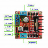 L298N Dual Motor Sürücü Modül thumbnail 4