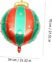 Yılbaşı Top Folyo Balon 70x54 cm thumbnail 2