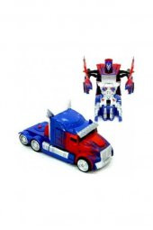 Tek Tuşla Robota Dönüşen Transformers Optimus Çek Bırak Araba thumbnail 1
