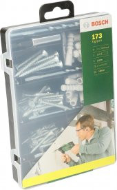 Bosch 173 Parça Sabitleme , Dübel, Vidalama Ve Matkap Uç Seti thumbnail 1