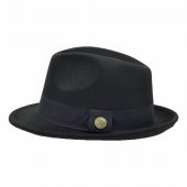 Fötr Fedora Şapka Panama Kasket Siyah thumbnail 3