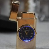 Quartz Saatli Torch Jet Çakmak Altın thumbnail 1