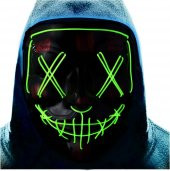 Halloween Maske Neon Yeşil Işıklı thumbnail 3