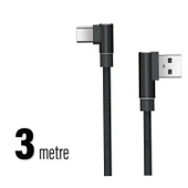 Uzun Type-c Hızlı Usb Şarj Data Kablosu 3 Metre thumbnail 6