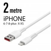2 Metre iPhone  Şarj Data Kablosu  2 Mt Uzunlukta 2.0A thumbnail 1