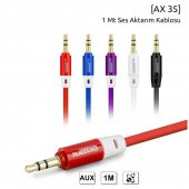 Aux Kablo 1 Metre  (siyah) thumbnail 3