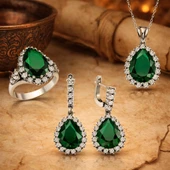 Gümüş Hürrem Sultan Bayan Set  SL2252 thumbnail 3