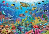 Educa 1000 Parça Tropical Fantasy Turtles Puzzle thumbnail 1
