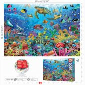 Educa 1000 Parça Tropical Fantasy Turtles Puzzle thumbnail 3