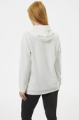 Kanguru Cepli Kapüşonlu Sweatshirt - Ekru thumbnail 6