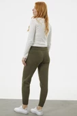 Jogger Rahat Kalıp Triko Pantolon - Haki thumbnail 5