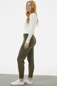 Jogger Rahat Kalıp Triko Pantolon - Haki thumbnail 4