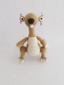 Buz Devri Sid Yeni Doğan Seti Amigurumi Organik Oyuncak thumbnail 4