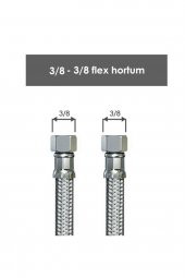 Marka 38 - 38 Çelik Flex Bağlantı Hortum 100 Cm thumbnail 1