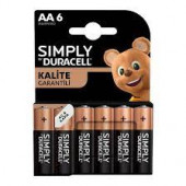 Duracell AA Kalem Pil 6'lı thumbnail 1
