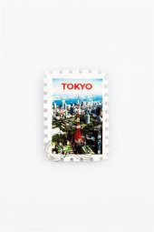 Japonya Tokyo Temalı Pul Magnet thumbnail 3