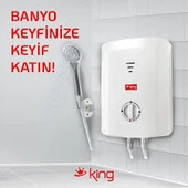 King K 7008 Ekvator elektrikli Şofben 4 yıl garantili thumbnail 2