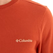 Columbia M Basic Crew Erkek Sweatshirt Turuncu CS0204-636 thumbnail 5