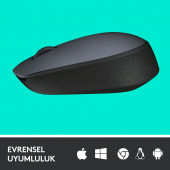 Logitech M170 Kablosuz Mouse Siyah thumbnail 2