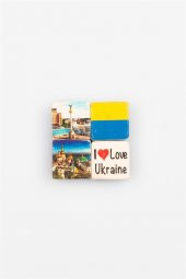Ukrayna Temalı Dörtlü Taş Magnet thumbnail 3