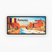 Romanya Temalı Plaka Magnet thumbnail 1