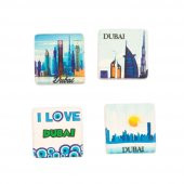 Dubai Temalı Dörtlü Taş Magnet thumbnail 2