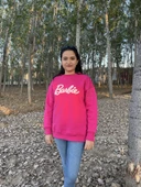 BİSİKLET YAKA BARBİE BASKILI SWEATSHİRT /KAZAK thumbnail 5