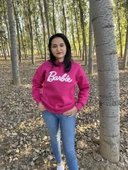 BİSİKLET YAKA BARBİE BASKILI SWEATSHİRT /KAZAK thumbnail 4