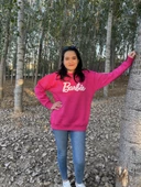 BİSİKLET YAKA BARBİE BASKILI SWEATSHİRT /KAZAK thumbnail 6