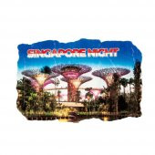 Singapur Temalı Fresco Magnet thumbnail 1