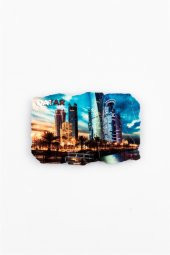 Katar Temalı Fresco Magnet thumbnail 2