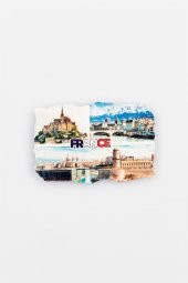 Fransa Temalı Fresco Magnet thumbnail 2