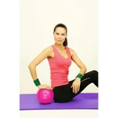 Ebru 20cm Mini Pembe Pilates Topu thumbnail 4