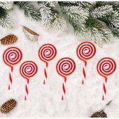13cm Plastik Şeker Yuvarlak Lolipop thumbnail 2