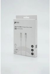 Preo Type-C Şarj Kablosu Charge & Sync Cable 3x more durable 1M Kablo thumbnail 3