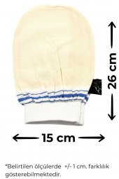 Lastikli Banyo Hamam Eldiven Kesesi 15x26 cm thumbnail 4