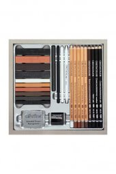 Passion Box Drawing Set Premium Çizim Seti Ahşap Kutu 25 Parça thumbnail 4