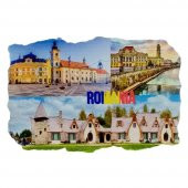 Romanya Temalı Fresco Magnet thumbnail 1