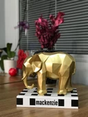 Dekoratif Kübik Fil Biblo Polyester thumbnail 6