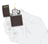 Zippo Logo Classic Brown Çakmak thumbnail 4
