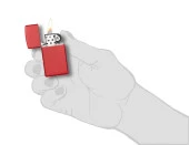 Zippo Slim Red Matte Çakmak thumbnail 4