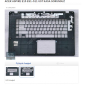 ACER ASPIRE E15 ES1-511 ÜST KASA SORUNSUZ thumbnail 2