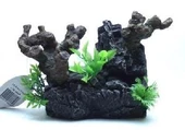 Akvaryum DEKOR AĞAÇ GÖVDESİ BİTKİLİ 23x9x15 cm thumbnail 1