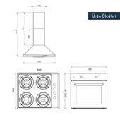 KUMTEL Siyah Basic Ankastre Set thumbnail 5