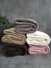 Aurora Gri Çift Kişilik Welsoft Peluş Battaniye thumbnail 2