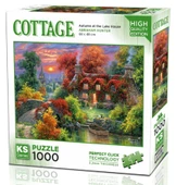 KS Games 1000 Parça Göl Evinde Sonbahar Puzzle thumbnail 1